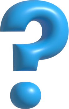 3D Question Mark Element png