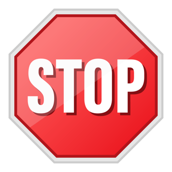Stop sign icon transparent background png