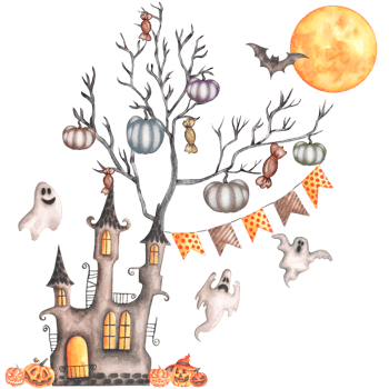 happy halloween night png