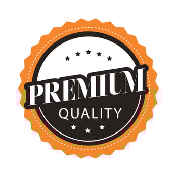 best quality seal circular vector