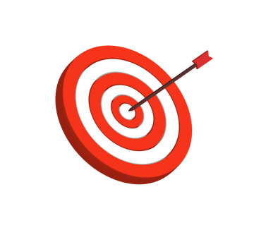 Targeted dart board png