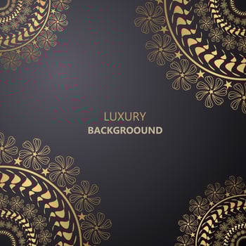 Luxury mandala islamic background with arabesque pattern, oranamental background wedding card cover design vector