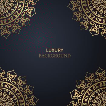 Luxury mandala islamic background with arabesque pattern, oranamental background wedding card cover design vector