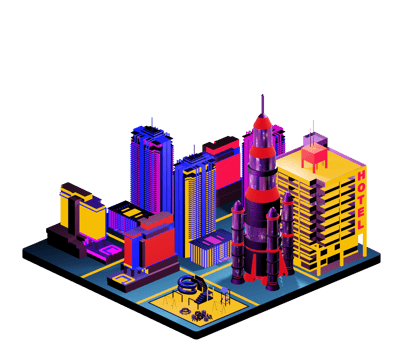 Isometric building arrangement png