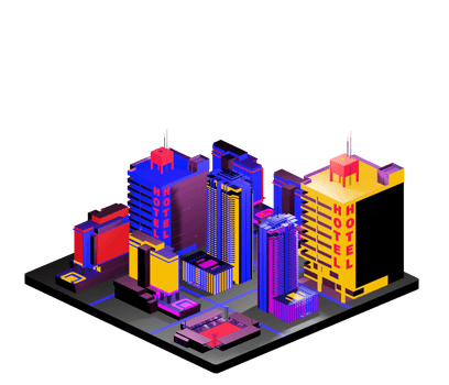 Isometric building arrangement png