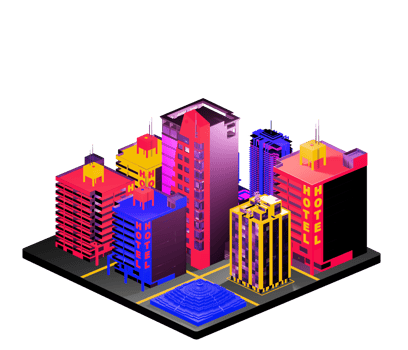 Isometric building in retro style png