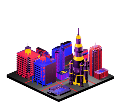 Isometric building arrangement png