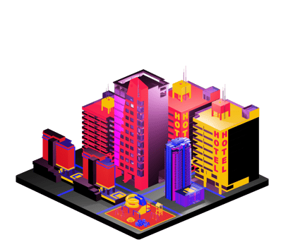 Retro isometric building png