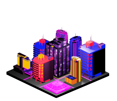 Isometric building in retro style png