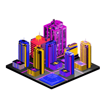 Retro isometric building png