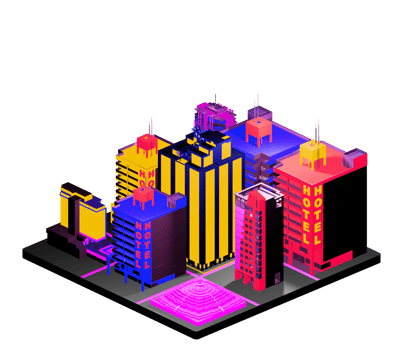 Isometric building in retro style png