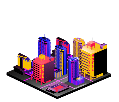 Isometric building arrangement png