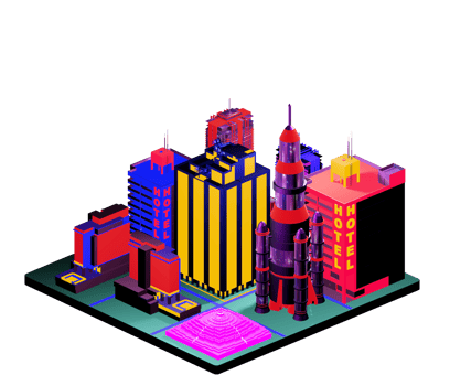 Isometric building arrangement png