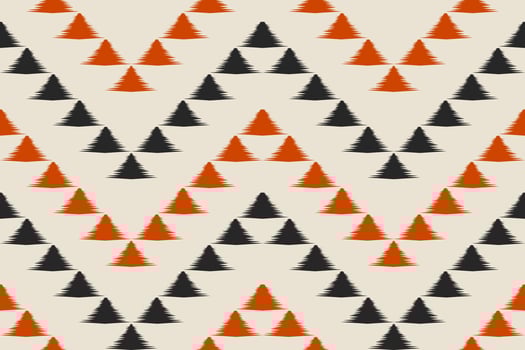 Geometric ethnic ikat seamless pattern in tribal. Indian style. vector