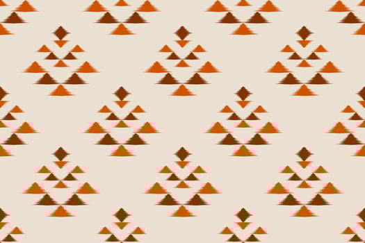 Geometric ethnic ikat seamless pattern in tribal. vector