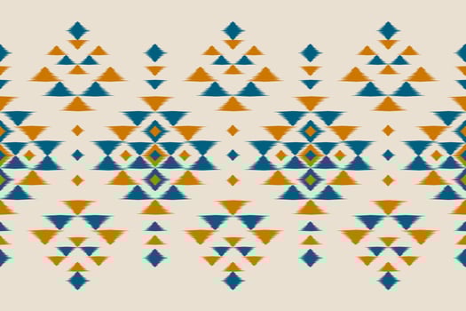 Abstract ethnic ikat art. Seamless pattern in tribal. Aztec geometric ornament print. vector