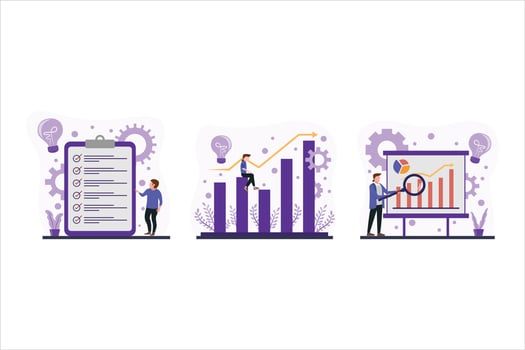 Business Flat Bundle Design Illustration vector