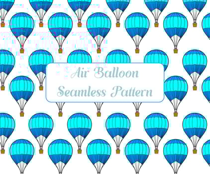 Hot Air Balloon Colored Vector