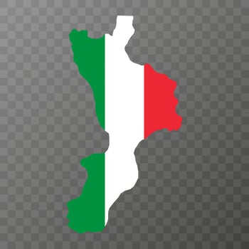 Calabria Map. Region of Italy. Vector illustration.