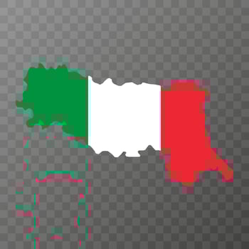 Emilia Romagna Map. Region of Italy. Vector illustration.