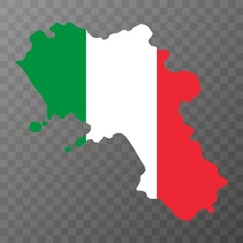 Campania Map. Region of Italy. Vector illustration.