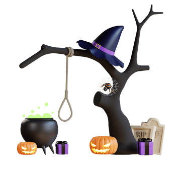 3D Halloween Icon Illustration png