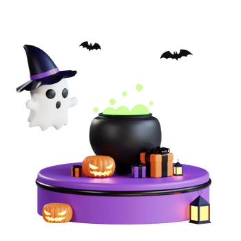 3D Halloween Icon Illustration png
