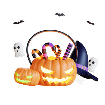 3D Halloween Icon Illustration png