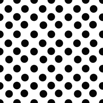 seamless pattern  black and white dots vector