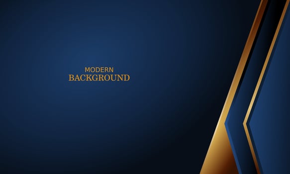 dark blue luxury premium background and gold line. vector