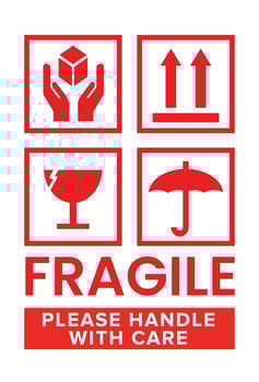 Fragile stamp vector printable 02