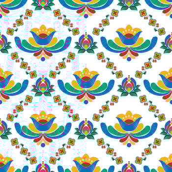 Ikat ethnic seamless pattern home decoration design. Aztec fabric carpet boho mandalas textile decorate wallpaper. Tribal native motif traditional embroidery vector illustrated background