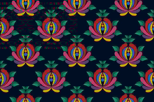 Ikat ethnic seamless pattern home decoration design. Aztec fabric carpet boho mandalas textile decorate wallpaper. Tribal native motif traditional embroidery vector illustrated background