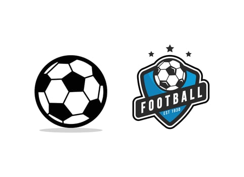Soccer Football Badge Logo Design Templates vector