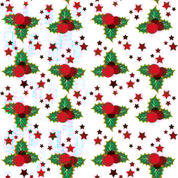 Christmas wallpaper background seamless pattern. paper fabric wrapping seamless Xmas vector