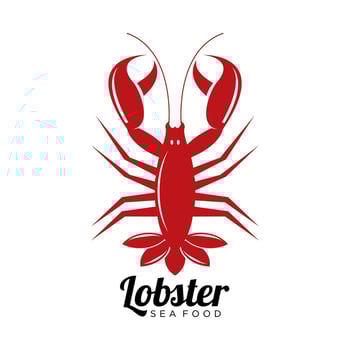 Lobster Logo. lobster illustration vector