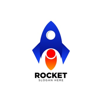 rocket logo template. rocket icon. rocket illustration vector