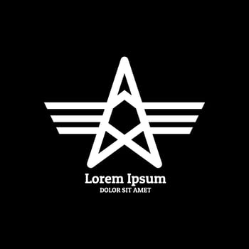 Star logo. Luxurious and elegant logo. Logo design in modern and minimalist style vector