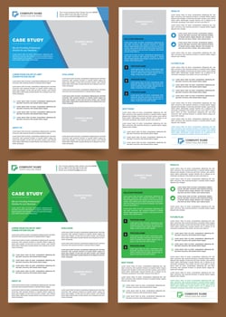 Case Study Newsletter Design vector