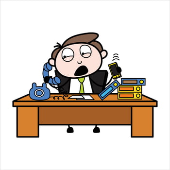 young businessman cartoon character asset vector