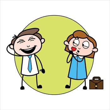 young businessman cartoon character asset vector