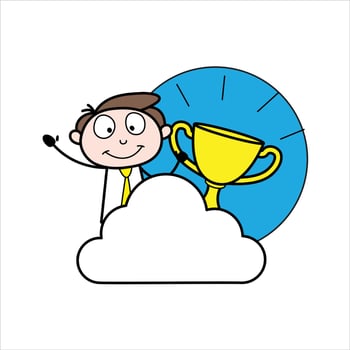 young businessman cartoon character asset vector