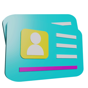 Business card 3D Illustration png