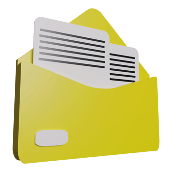 Business mail 3D Illustration png