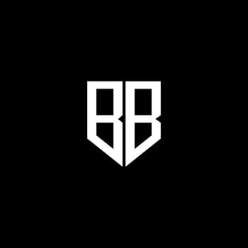 BB letter logo design with black background in illustrator. Vector logo, calligraphy designs for logo, Poster, Invitation, etc.