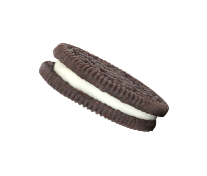 cookies chocolate with cream filling between on transparent background png file