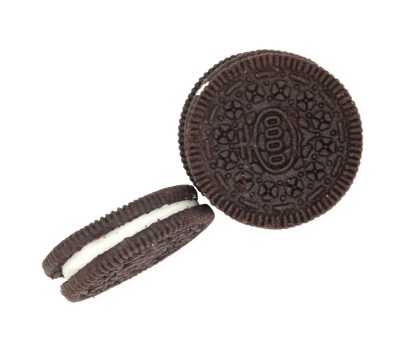 cookies chocolate with cream filling between on transparent background png file