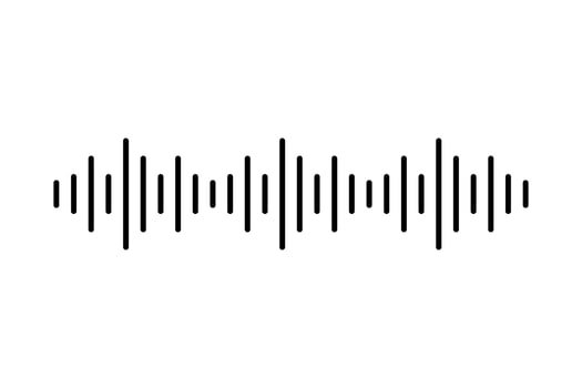 Sound Wave Music Volume Icon Symbol for Logo, Apps, Pictogram, Website or Graphic Design Element. Vector Illustration
