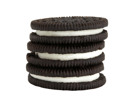 cookies chocolate with cream filling between on transparent background png file