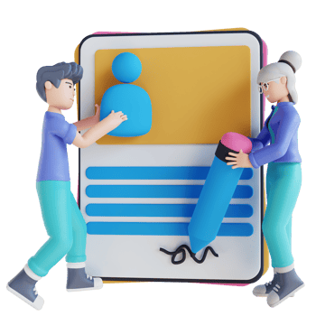 3D illustration of approval document png